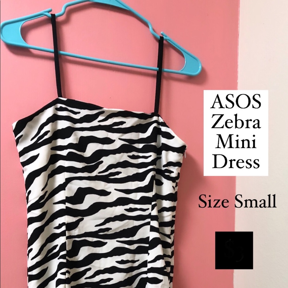 ASOS Zebra print cami dress
